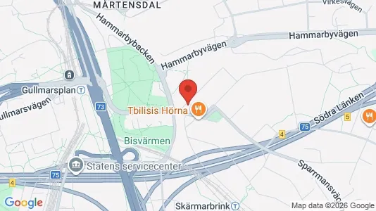 Lägenheter att hyra i Söderort - kort over placeringen