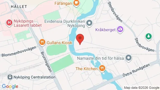 Lägenheter att hyra i Nyköping - kort over placeringen