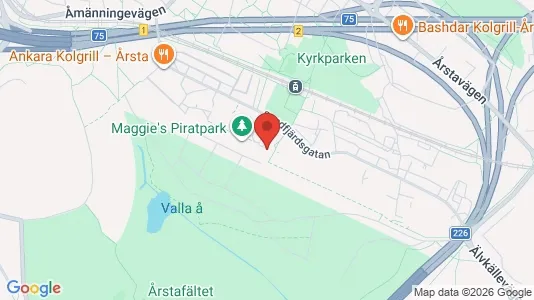 Lägenheter att hyra i Hammarbyhamnen - kort over placeringen