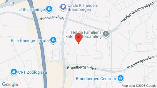 Lägenheter att hyra i Haninge - kort over placeringen