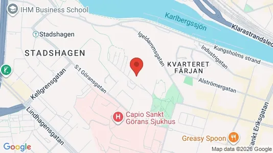 Lägenheter att hyra i Kungsholmen - kort over placeringen