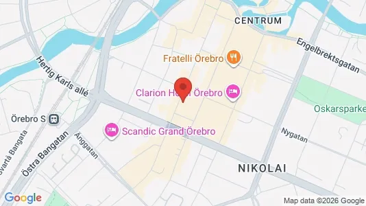 Lägenheter att hyra i Örebro - kort over placeringen