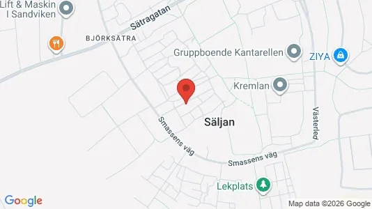 Lägenheter att hyra i Sandviken - kort over placeringen