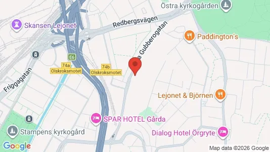 Lägenheter att hyra i Örgryte-Härlanda - kort over placeringen