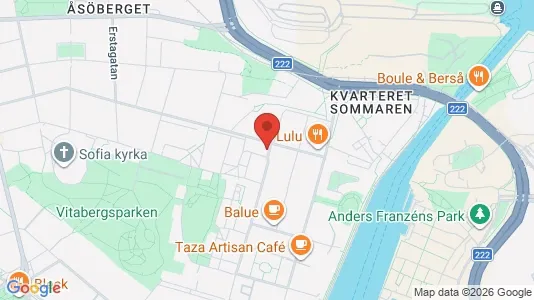 Lägenheter att hyra i Södermalm - kort over placeringen