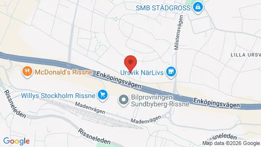Lägenheter att hyra i Sundbyberg - kort over placeringen