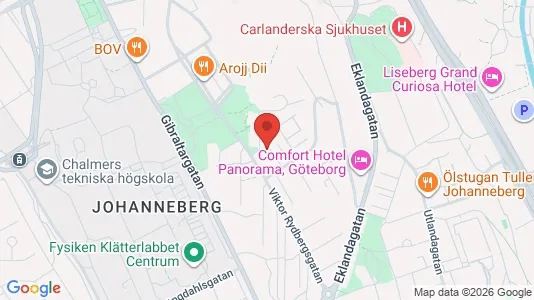 Lägenheter att hyra i Johanneberg - kort over placeringen