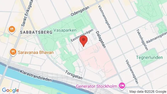 Lägenheter att hyra i Vasastan - kort over placeringen
