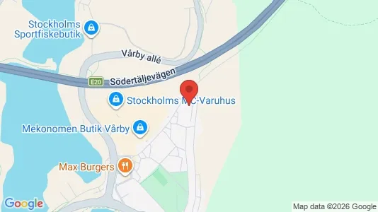 Lägenheter att hyra i Huddinge - kort over placeringen