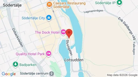 Lägenheter att hyra i Södertälje - kort over placeringen