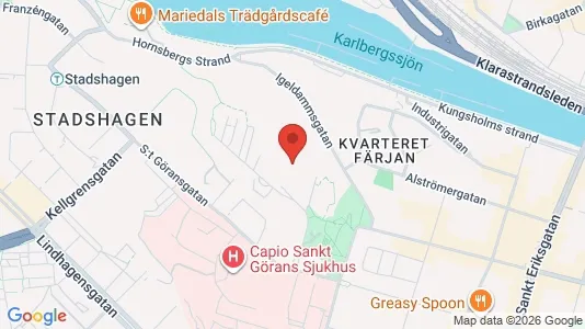 Lägenheter att hyra i Kungsholmen - kort over placeringen