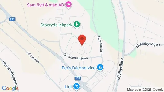 Lägenheter att hyra i Tranås - kort over placeringen