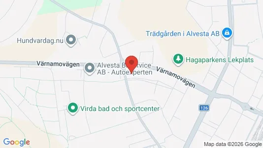 Lägenheter att hyra i Alvesta - kort over placeringen
