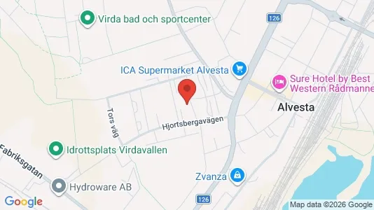 Lägenheter att hyra i Alvesta - kort over placeringen