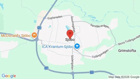 Lägenheter att hyra i Sjöbo - kort over placeringen