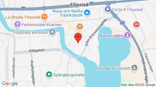 Lägenheter att hyra i Filipstad - Bild från Google Street View