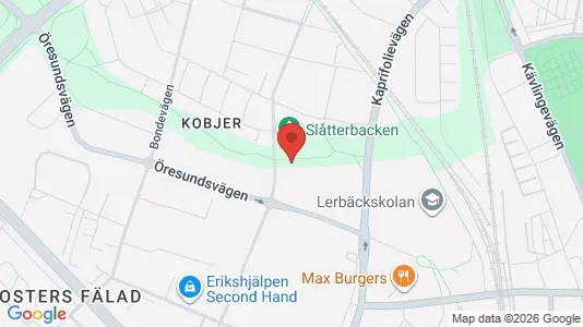 Lägenheter att hyra i Lund - kort over placeringen