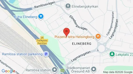 Lägenheter att hyra i Helsingborg - kort over placeringen