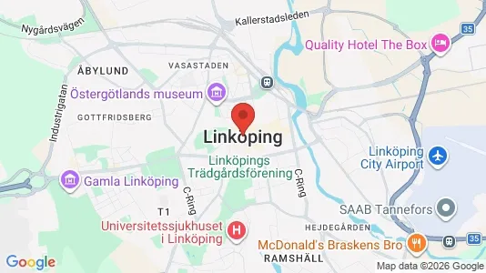 Lägenheter att hyra i Linköping - kort over placeringen
