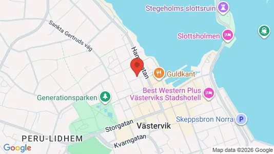 Lägenheter att hyra i Kalmar - kort over placeringen