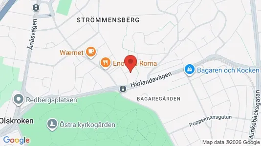 Lägenheter att hyra i Örgryte-Härlanda - kort over placeringen