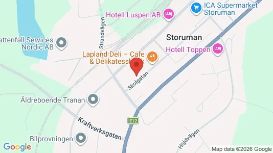 Lägenheter att hyra i Storuman - kort over placeringen