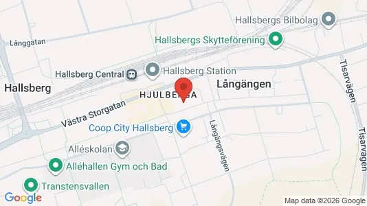 Lägenheter att hyra i Hallsberg - kort over placeringen