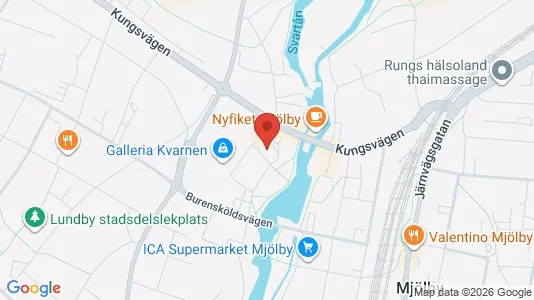 Lägenheter att hyra i Mjölby - kort over placeringen