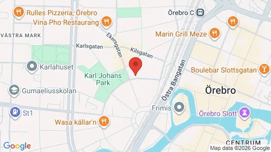 Lägenheter att hyra i Örebro - kort over placeringen