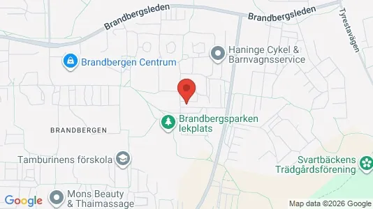 Lägenheter att hyra i Haninge - kort over placeringen