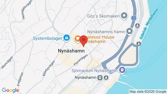 Lägenheter att hyra i Nynäshamn - kort over placeringen