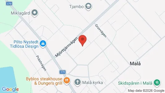 Lägenheter att hyra i Malå - Bild från Google Street View