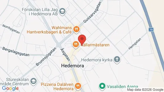 Lägenheter att hyra i Hedemora - kort over placeringen