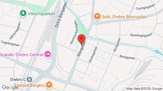 Lägenheter att hyra i Örebro - kort over placeringen