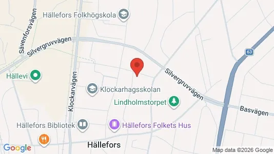 Lägenheter att hyra i Hällefors - kort over placeringen