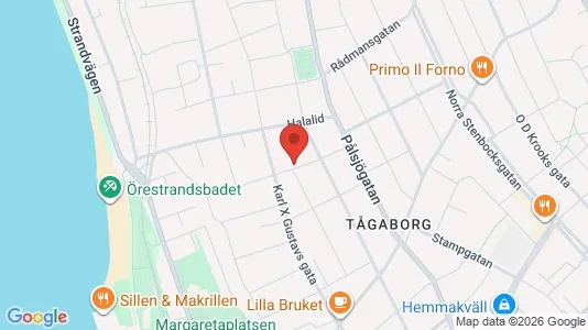 Lägenheter att hyra i Helsingborg - kort over placeringen