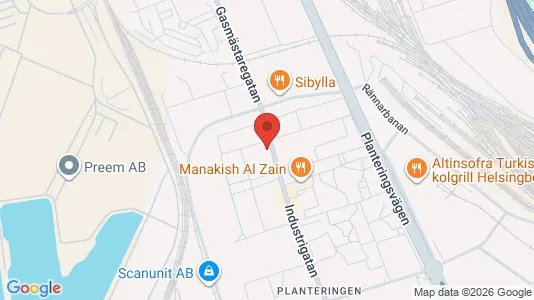 Lägenheter att hyra i Helsingborg - kort over placeringen
