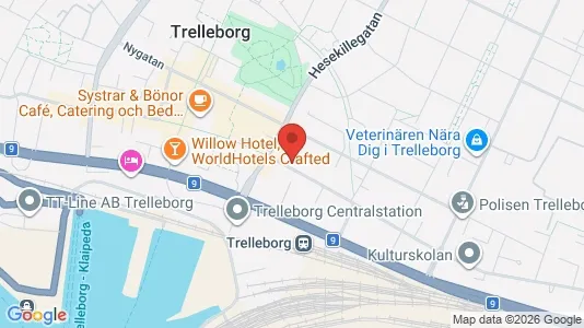 Lägenheter att hyra i Trelleborg - kort over placeringen