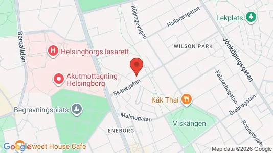 Lägenheter att hyra i Helsingborg - kort over placeringen