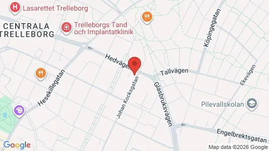 Lägenheter att hyra i Trelleborg - kort over placeringen