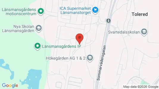 Lägenheter att hyra i Västra hisingen - kort over placeringen