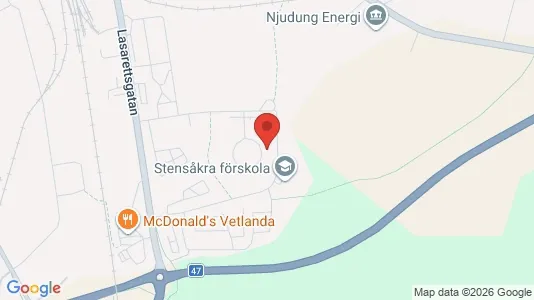 Lägenheter att hyra i Vetlanda - kort over placeringen
