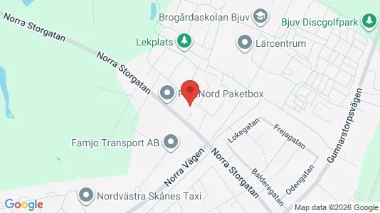 Lägenheter att hyra i Bjuv - kort over placeringen