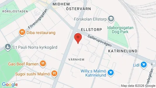Lägenheter att hyra i Malmö Centrum - kort over placeringen