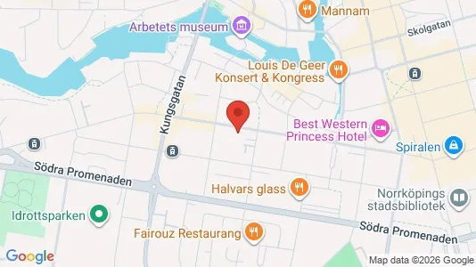 Lägenheter att hyra i Norrköping - kort over placeringen