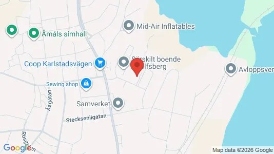 Lägenheter att hyra i Åmål - kort over placeringen