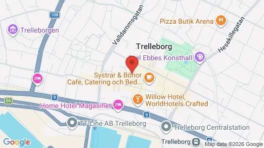 Lägenheter att hyra i Trelleborg - kort over placeringen