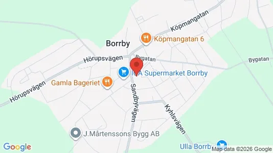 Lägenheter att hyra i Simrishamn - kort over placeringen