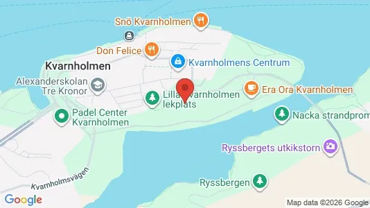 Lägenheter att hyra i Nacka - kort over placeringen