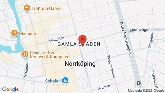 Lägenheter att hyra i Norrköping - kort over placeringen